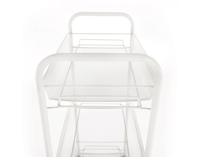 Servírovací stolík na kolieskach Jaron - biela