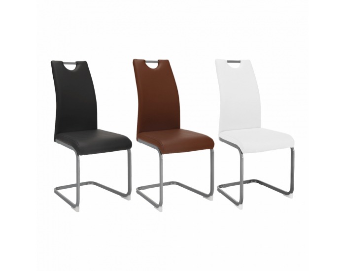 Jedálenská stolička Dekoma - biela