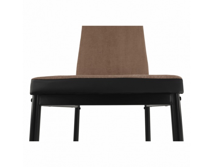 Jedálenská stolička Enra - svetlohnedá / čierna