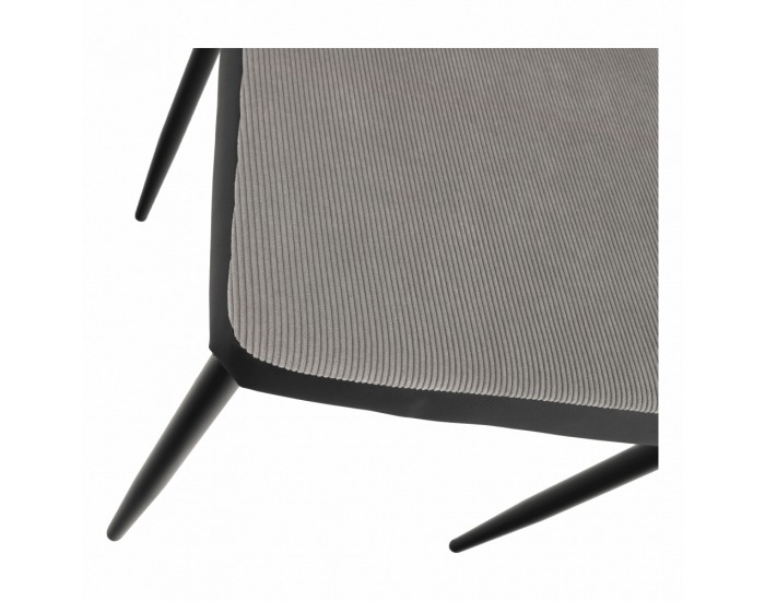 Jedálenská stolička Enra - svetlosivá / čierna