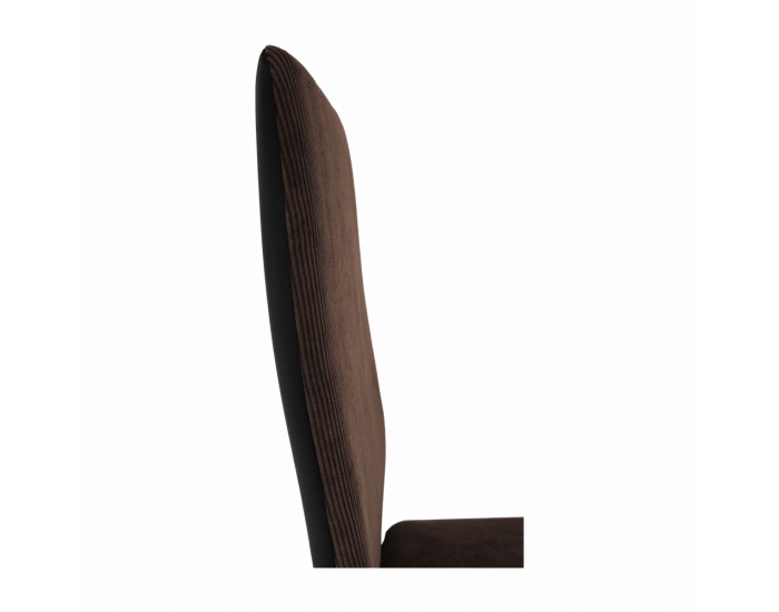 Jedálenská stolička Enra - tmavohnedá / čierna