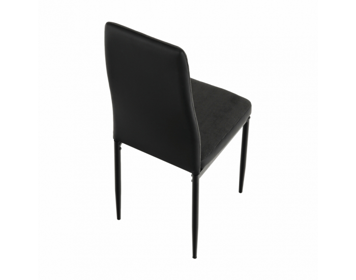 Jedálenská stolička Enra - tmavosivá / čierna