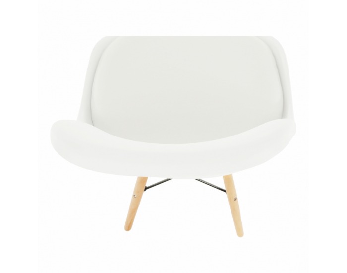 Jedálenská stolička Kemal New - biela / buk