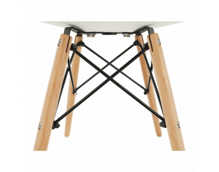 Jedálenská stolička Kemal New - biela / buk