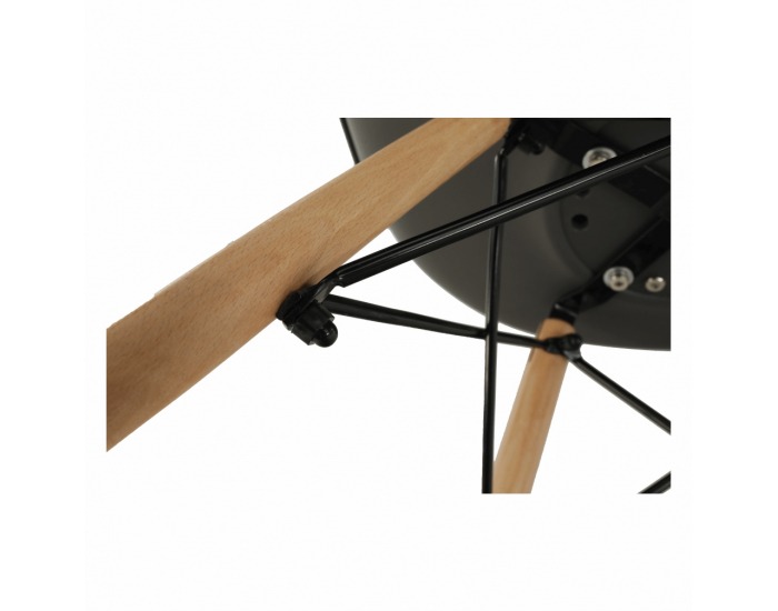 Jedálenská stolička Kemal New - tmavosivá / buk