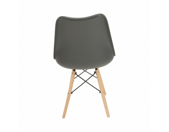 Jedálenská stolička Kemal New - tmavosivá / buk