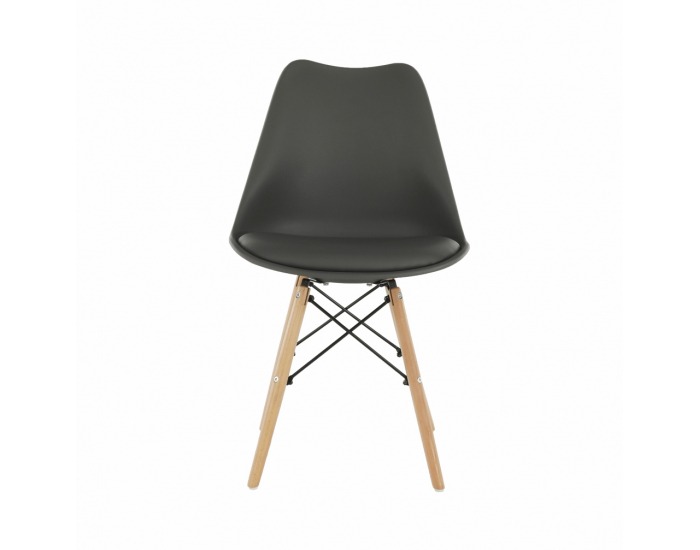 Jedálenská stolička Kemal New - tmavosivá / buk