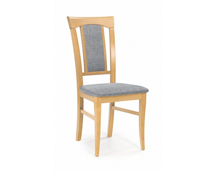Jedálenská stolička Konrad - dub medový / sivá