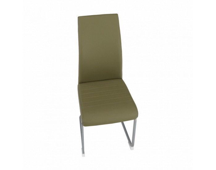 Jedálenská stolička Nobata - olivovozelená / sivá