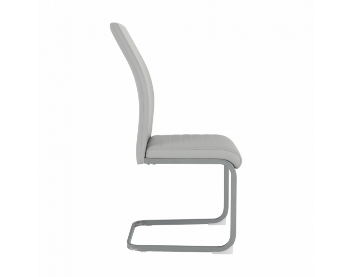 Jedálenská stolička Nobata - svetlosivá / sivá