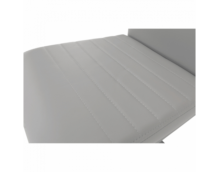 Jedálenská stolička Nobata - svetlosivá / sivá