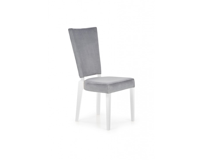 Jedálenská stolička Rois - biela / sivá