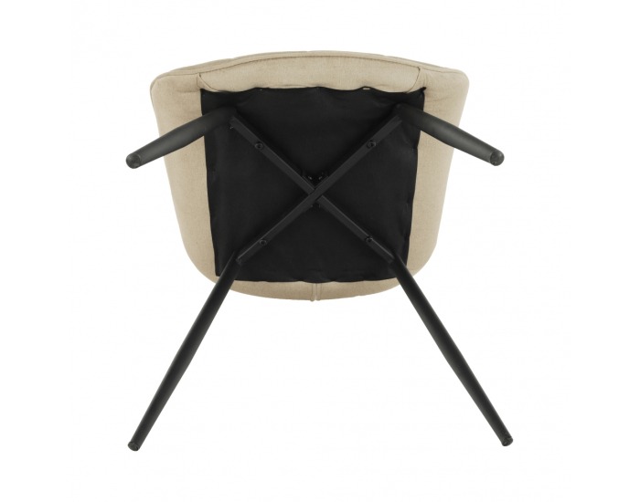 Jedálenská stolička Sarin - béžová / čierna