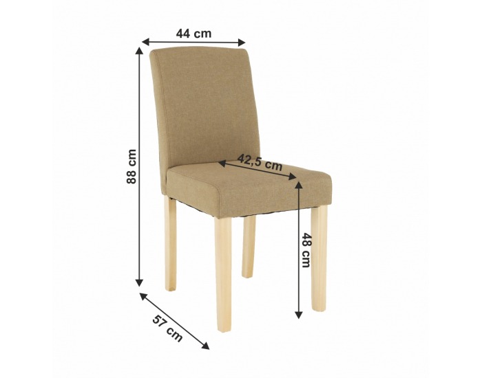 Jedálenská stolička Seluna - béžová / buk