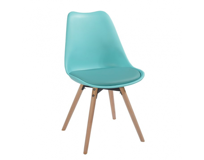 Jedálenská stolička Semer New - mentolová / buk
