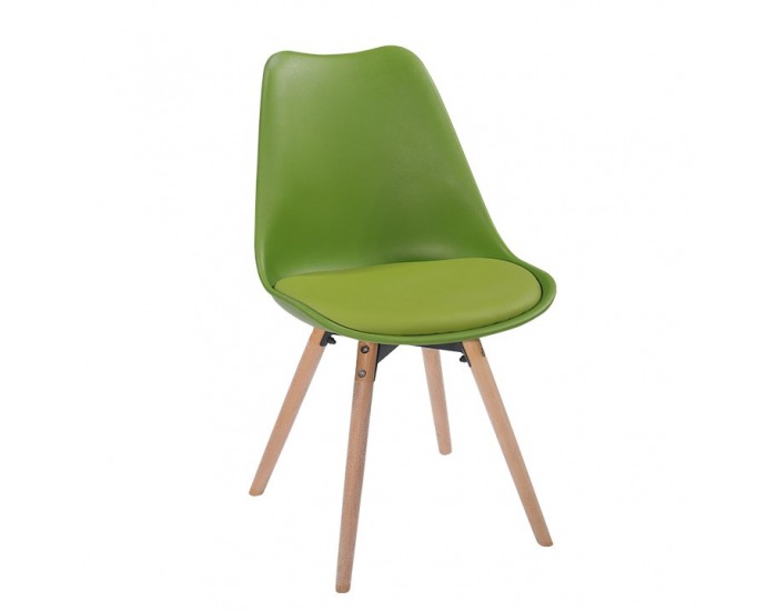 Jedálenská stolička Semer New - olivová / buk