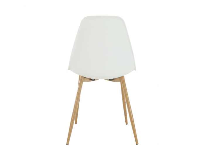 Jedálenská stolička Sintia - biela / prírodná