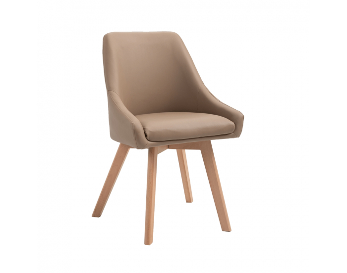 Jedálenská stolička Teza - béžová / buk