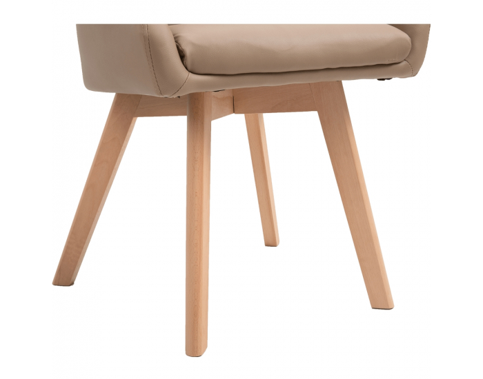 Jedálenská stolička Teza - béžová / buk