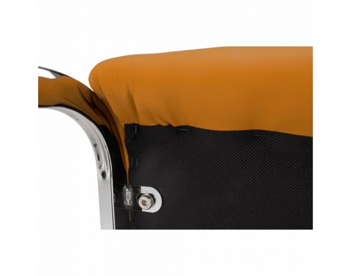 Jedálenská stolička Vatena - horčicová / chróm