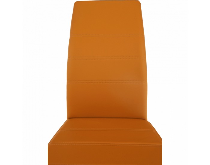 Jedálenská stolička Vatena - horčicová / chróm