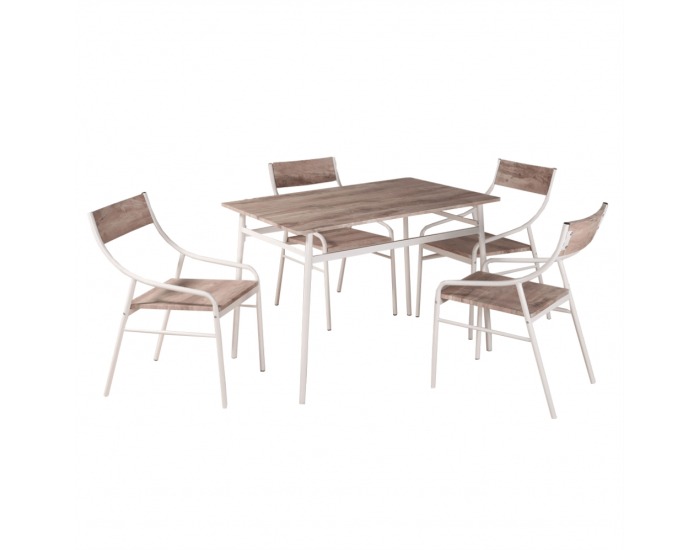 Jedálenský set Kimby 1+4 - dub canyon / béžová