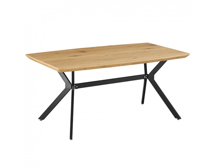 Jedálenský stôl Mediter 160 cm - dub / čierna