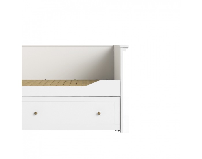 Jednolôžková posteľ s prístelkou Paris 80x200 cm - biela
