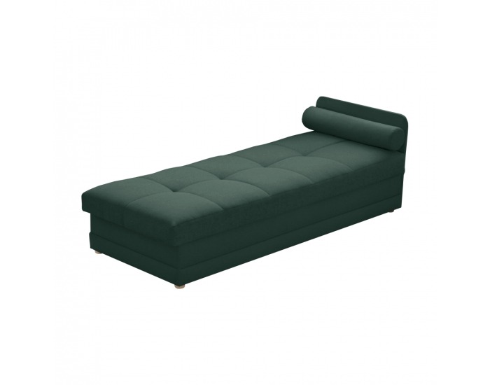 Jednolôžková posteľ (váľanda) s úložným priestorom Riky - smaragdová