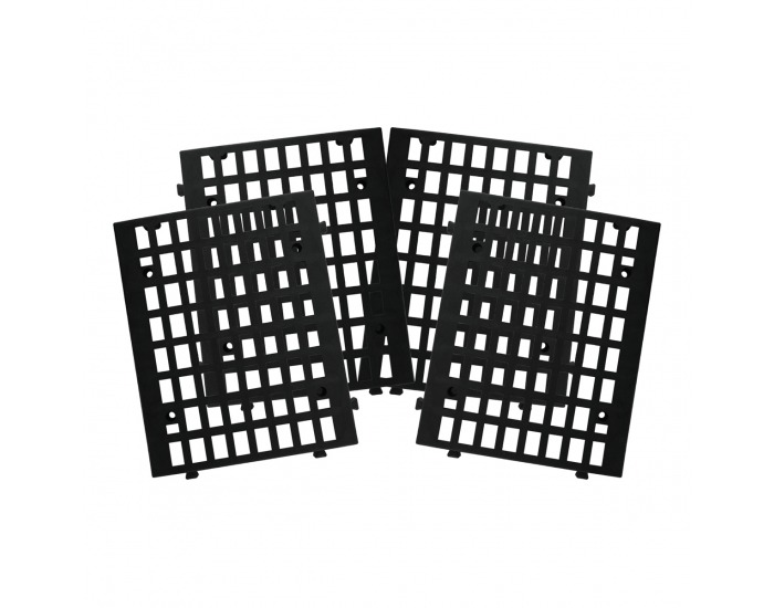 Plastový vertikálny kvetináč (4 ks) Jeron - modrá / zelená / ružová / žltá