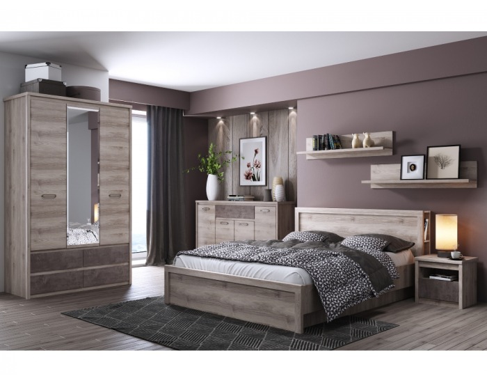 Polica Jesi 120 - gaštan nairobi