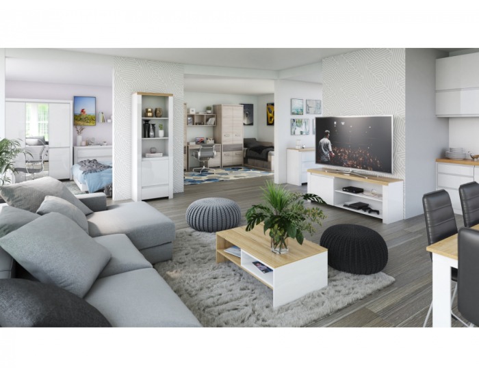 Polica Jesi 120 R - gaštan nairobi