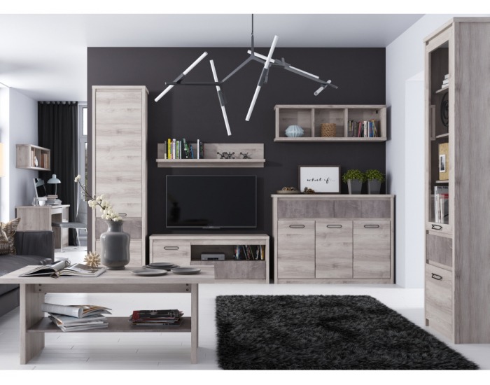 Polica Jesi 120 R - gaštan nairobi