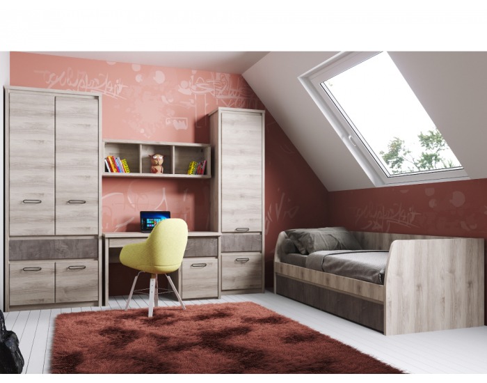 Polica Jesi 120 R - gaštan nairobi