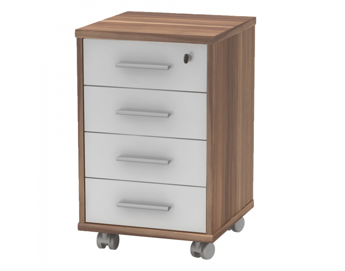 Kontajner na kolieskach Johan 2 New 12 - slivka / biela