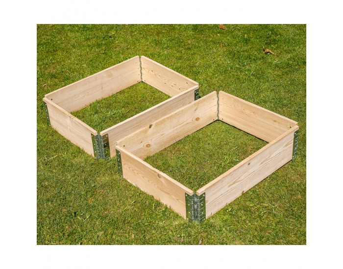 Drevený vyvýšený záhon Jubol Typ 2 - prírodná