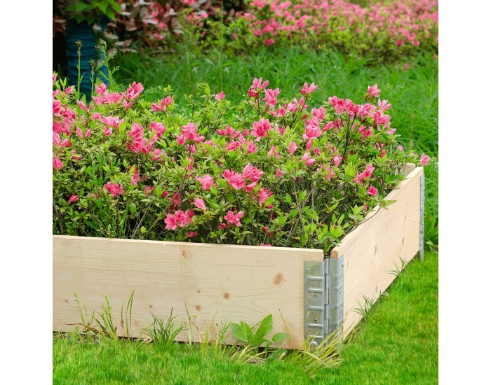 Drevený vyvýšený záhon Jubol Typ 2 - prírodná
