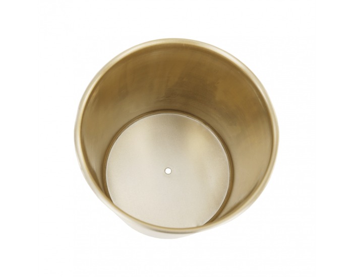 Kovový kvetináč Jude Typ 3 - čierna / zlatá