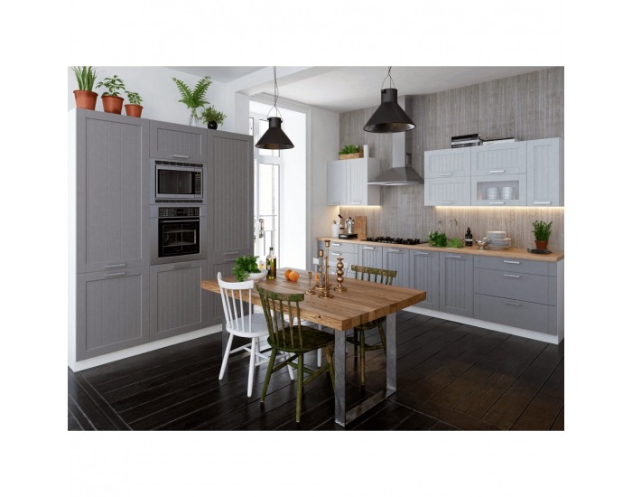 Horná kuchynská skrinka Julia Typ 10 - svetlosivá / biela