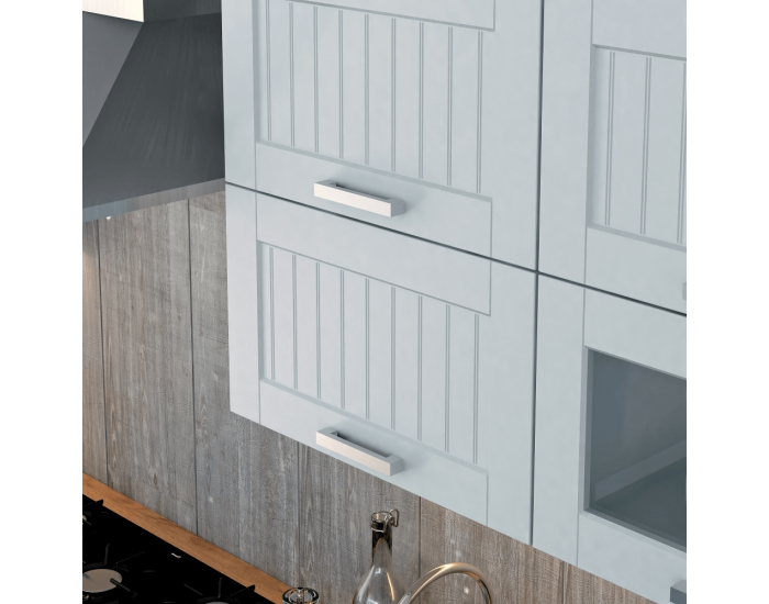 Kuchynská skrinka na sporák Julia Typ 58 - svetlosivá / biela