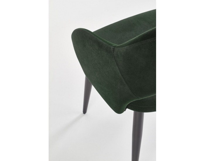 Jedálenská stolička K364 - tmavozelená / čierna
