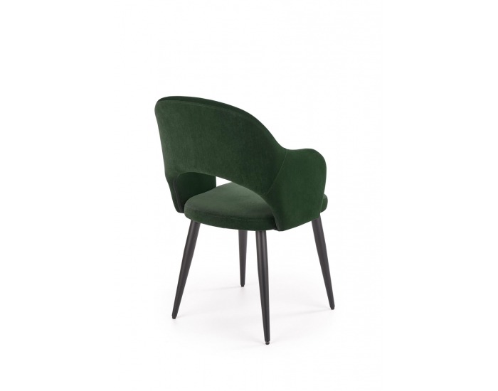 Jedálenská stolička K364 - tmavozelená / čierna