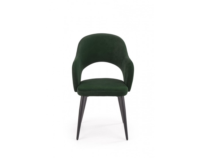 Jedálenská stolička K364 - tmavozelená / čierna