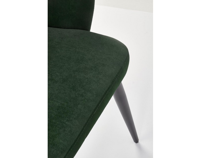 Jedálenská stolička K364 - tmavozelená / čierna