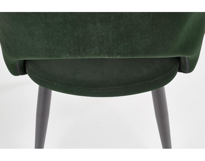Jedálenská stolička K364 - tmavozelená / čierna