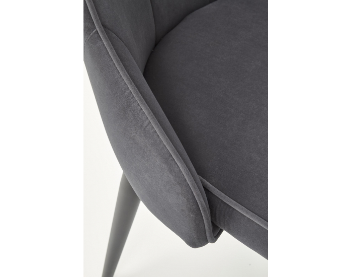Jedálenská stolička K365 - sivá / čierna