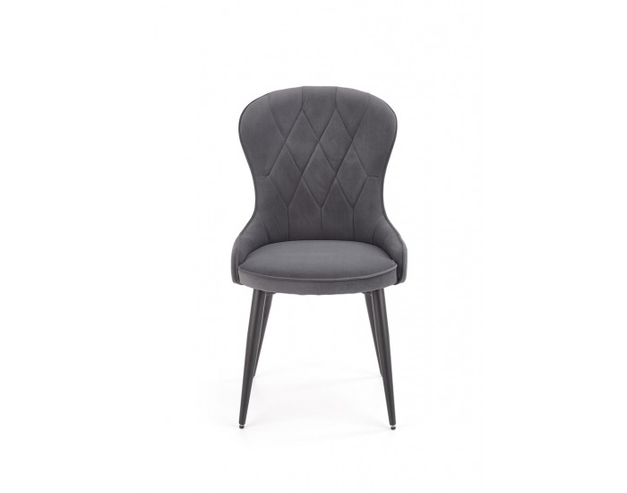 Jedálenské kreslo K366 - tmavosivá / čierna