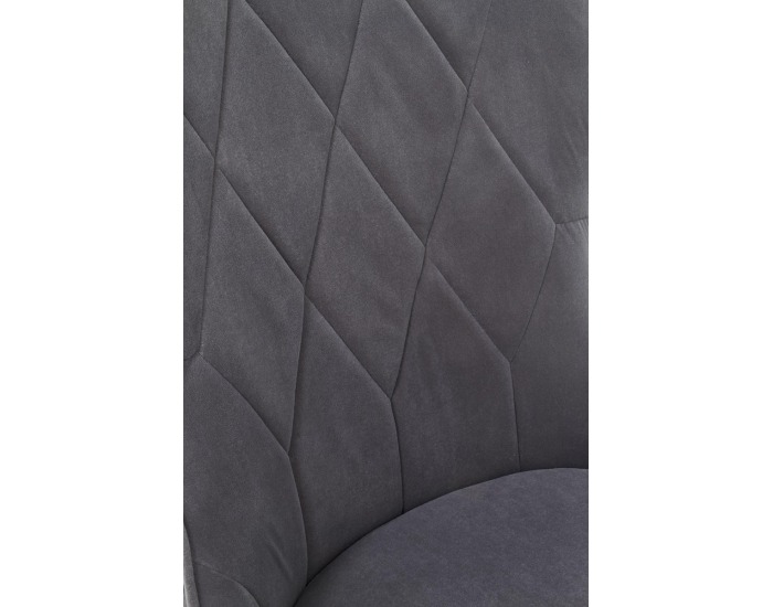 Jedálenské kreslo K366 - tmavosivá / čierna