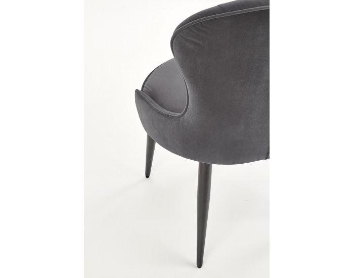 Jedálenské kreslo K366 - tmavosivá / čierna