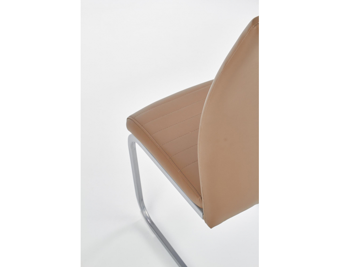 Jedálenská stolička K371 - béžová / chróm